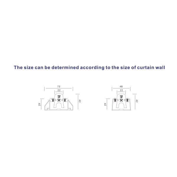 DC24V 1500mm Linear Pendant Lighting For Home