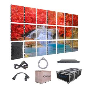 China Commercial centre glass window wall mesh outdoor p3.91 transparent flexible led display screen on sale