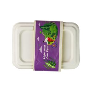 Quality Biodergadable Sugarcane Bagasse Food Container Pulp Molded Harmless Disposable wholesale