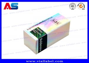Quality Laser Holographic 30mL Bottle Boxes Cardboard Paper / PET / PVC Material wholesale