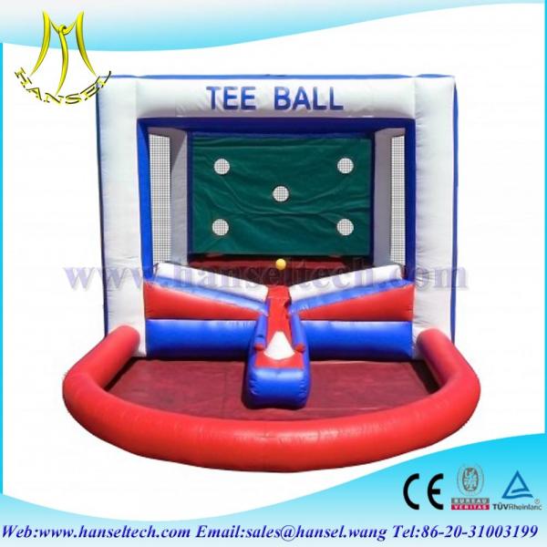 Cheap Hansel Popular inflatable Tee ball games for kids inflatable kids ball games for sale