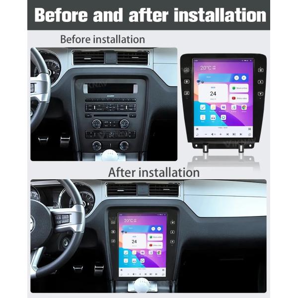 12.1 Inch Touch Screen Car radio For 2009--2013 Ford Mustang GPS Navigation Multimedia Player Wireless Carplay BT 4G