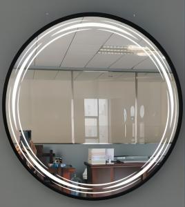 Quality 60cm Dia Aluminum Frame Bathroom Mirror Clear Reflection Effect wholesale