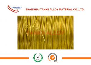 Quality 0.6mm PTFE Insulation Silver Thermocouple Cable With Kapton Film Jacket wholesale