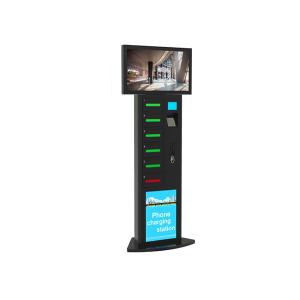 Quality Customized Coin Operated Multi Phone Charging Station Kiosk With 32 Inch Lcd Digital Signage wholesale