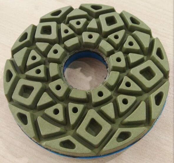 Ceramic bonding grinding pads with velcro for polishing concrete and smoothing scratches