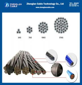 China 1/4 '' And 3/8'' EHS Galvanized Steel Strand ASTM A 475 Zinc Coated /Guy Wire/Ground Wire on sale