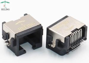 Quality SMT Offset / Overhangs PCB RJ45 Jack , Modular Network RJ45 PCB Connector wholesale