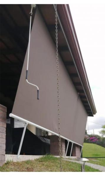 Vertical Universal Retractable Window Awnings Remote Control