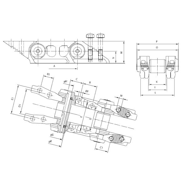 D8N D8R D8T Track Chain Link CR4525/44 272-6009 6Y1136 8E4518 9W3317 For Undercarriage Spare Parts