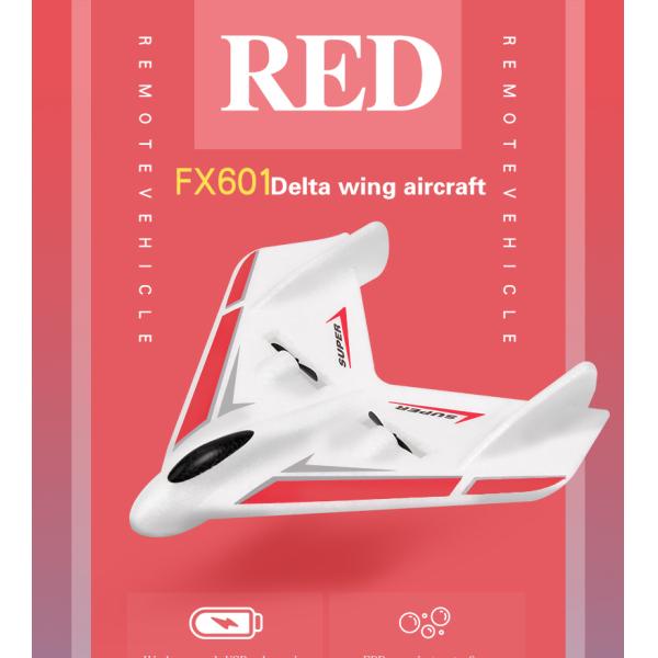 Fx-601 Airplane Rc Fighter Jet Fixed Wing with 4K UHD Video Capture Resolution and Remote Controller Spare Propeller