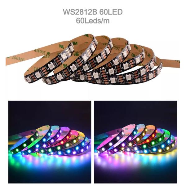 Waterproof 12V ws2812 ws2811 Led Strip 60leds for Magic Color RGB Decoration CRI Ra 80