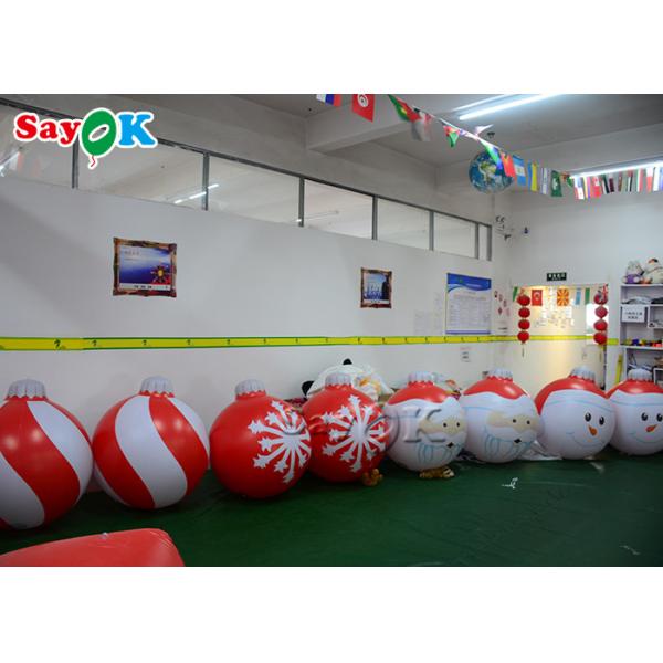 Holiday Party Hanging Decoration Inflatable Snowflake Balloon