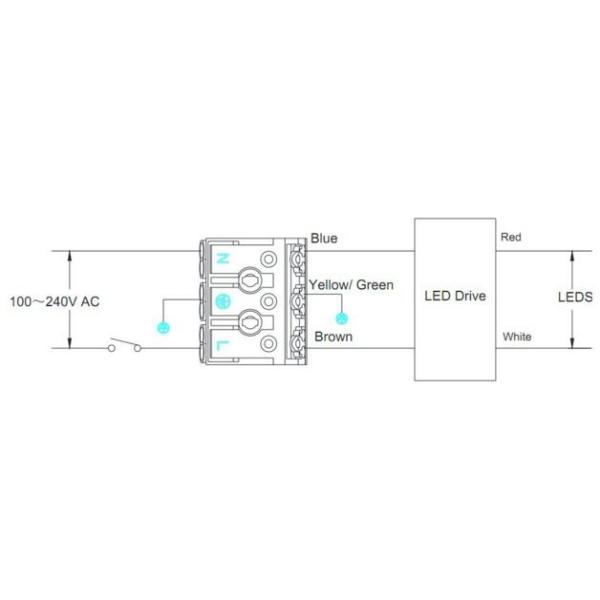 Office Lighting LED Bulkhead Light Square With -40℃ ~ 55℃ Operating Temperature