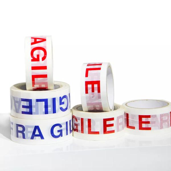 Personalised Design White Printed BOPP Custom Logo Packaging Adhesive Tape