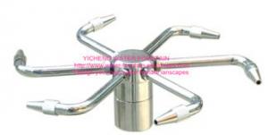 China Stainless Steel Water Fountain Nozzles , Rotating Fountain Nozzle Heads With 6 Arms on sale