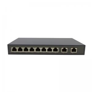 China 10 Port POE Ethernet Switch ZC-S2010P 8 PoE Ports Switching Capacity 20G DC Or AC on sale