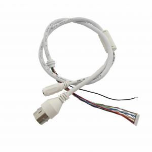 Quality MX1.25 10 Pin IP Camera Cable RJ45 Chassis DC*5.5*2.1 IP Camera Tail Cable 011 wholesale
