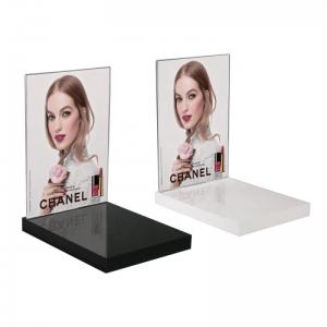 Quality Custom Cosmetic Bottle Acrylic Perfume Display Stand For Home Shop Paper Insert Removable wholesale