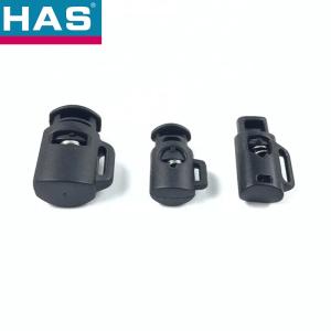 Quality POM Spring Cord Lock Double Hole Rope Stopper For Drawstrings Cords wholesale