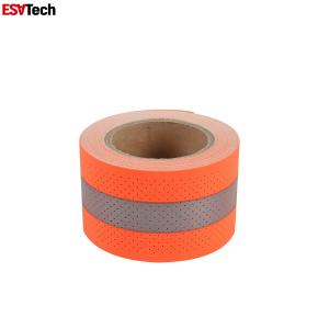 China Sew On Fire Resistant Reflective Fabric Tape FR Reflective Tape For Safety Wear on sale