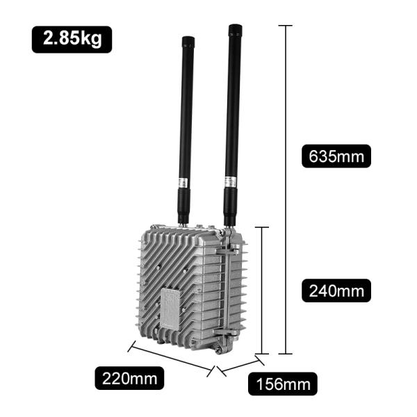 Small Handheld Drone Detector Radar Jamming Device Aluminum Shell 2km