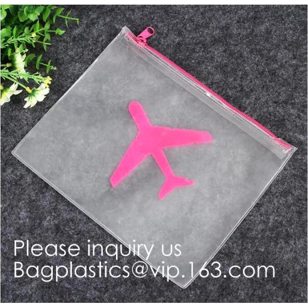 Metal Slider Zipper Pouch Zipper File Bags File Holders with Grid Travel Pouch Resistant Plastic Zipper Pen File Documen