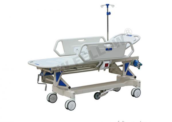 Cheap Luxury Adjustable ABS Plastic Patient Transport Trolley For Hospital for sale