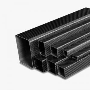 China UV Resistant Square Carbon Fiber Tube 3K Carbon Fiber Rectangular Tube on sale