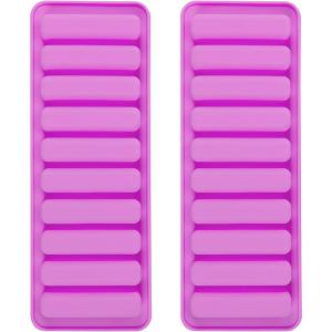 China Ice Cube Trays 2 Pcs Ice Cube Moulds With No-Spill Removable Lid, Easy-Release Silicone And Flexible Ice Trays Strip on sale