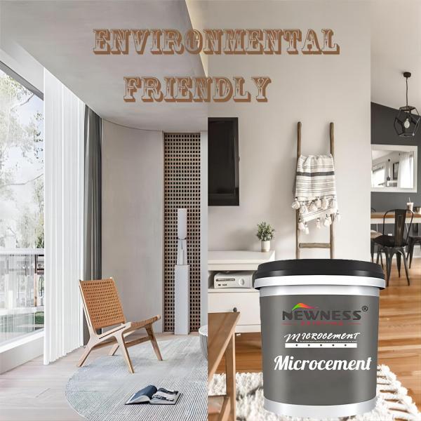 20KG/BUCKET Microcement Floor Paint with Waterproof and French VOC Regulations A