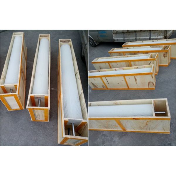 Food (Fruit And Vegetable) Industry Cleaning Equipment Cylinder Brushes , PP / Nylon Cylindrical Roller Brush