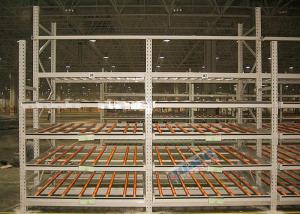 China Clear Visibility Pallet Carton Flow Rack SKUs Rotate Automatically For Logistic Distribution Centers on sale