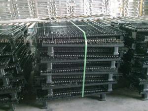 China Stackable Convenient Wire Mesh Container Unload Wire Container Storage Cages on sale
