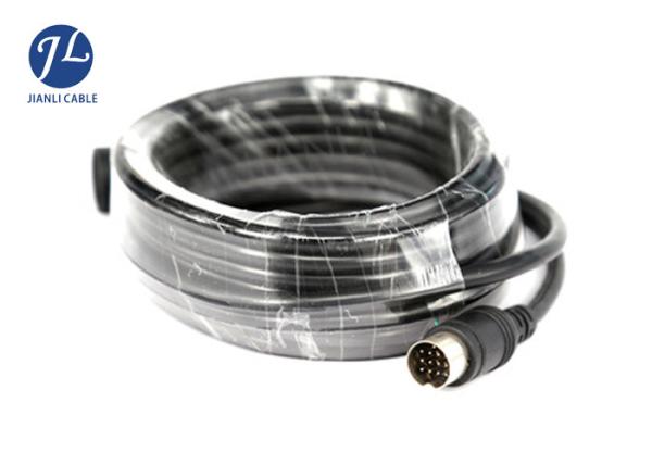 Cheap Reversing Camera Extension Cable With 13 Pin Din Connector For Audio Power Video Signal for sale