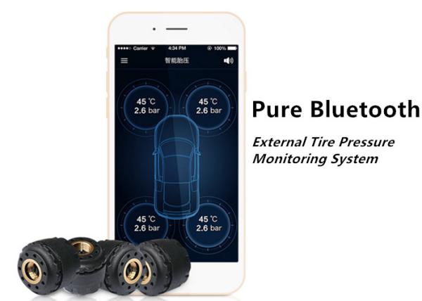 Cheap IOS Android Bluetooth Tire Pressure Monitoring System Car TPMS External Sensor for sale