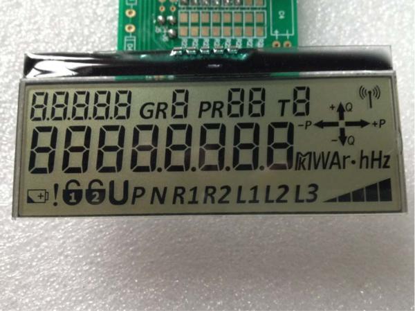 17 Digits 7 Segment Custom Lcd Module , Metal Pin Transflective Lcd Display Cog