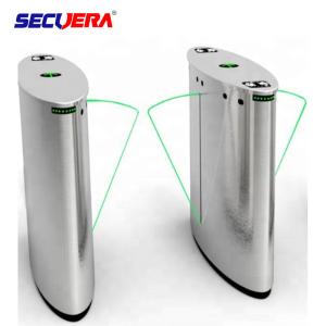 China Latest QR code Coin operated RFID Reader control flap turnstile security gate on sale