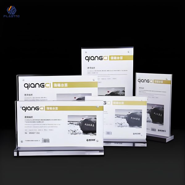 A3 A4 A5 Size Acrylic Sign Display Stands For Shopping Malls And Supermarkets