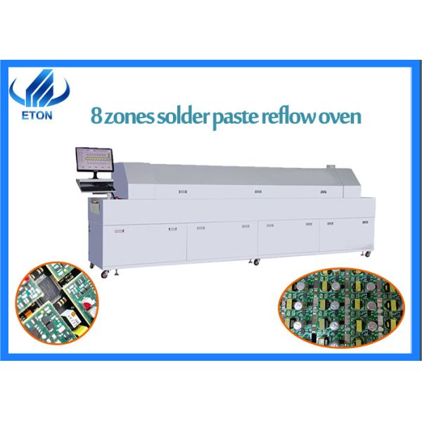 Quality 8 Zones SMT Reflow Oven Solder Paste Oven With 450mm Mesh For DOB Bulbs / Street Light wholesale