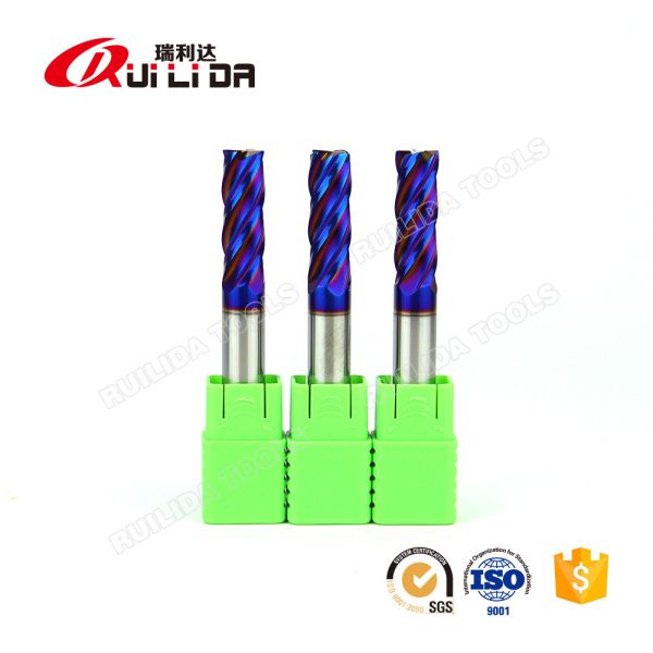 2mm 10mm 1/8" 5/16" Extra Long End Mill With Radius Hss HRC65 4 Flutes