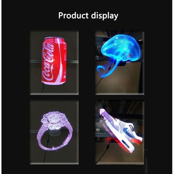 Custom 65cm indoor outdoor high resolution 1080p wifi control advertising holographic display screen led 3d hologram fan display