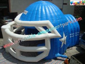 China Sports Customized Inflatable Party Tent , Inflatable Helmet Football Tunnel on sale