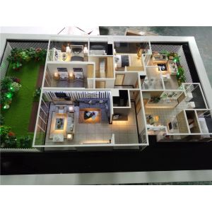 1 / 50 Unit Architectural Interior Models , Handmade Architectural Models