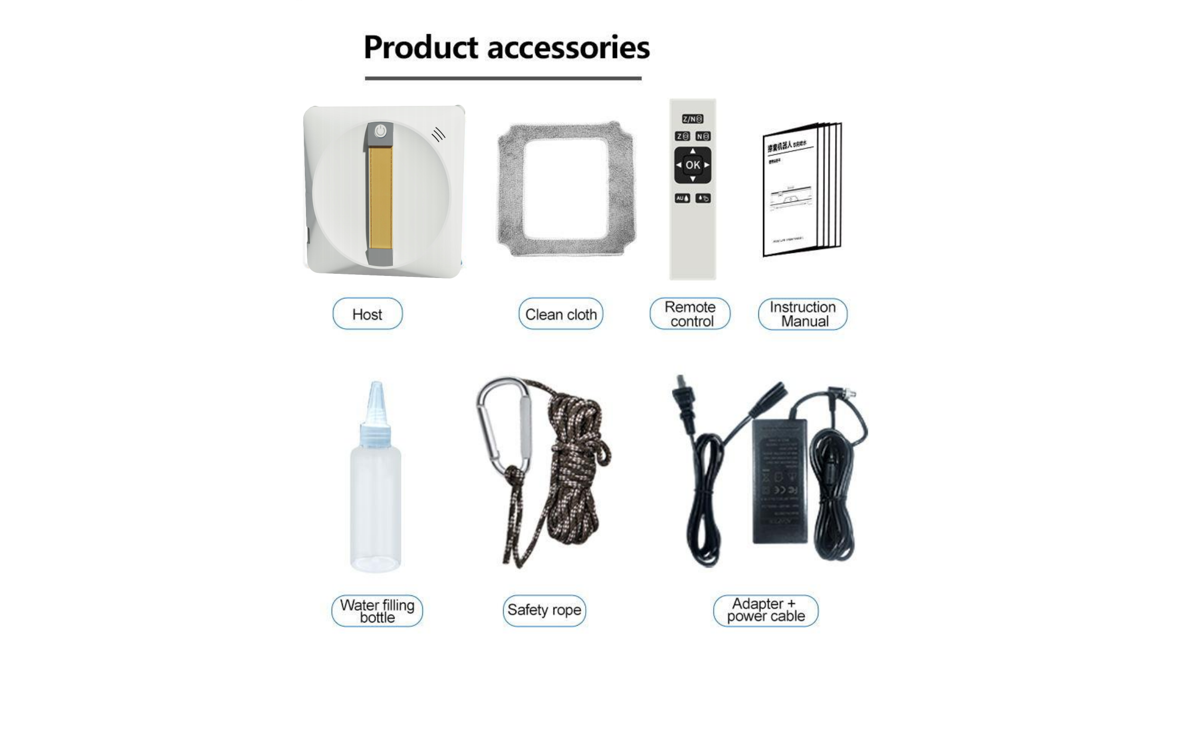 Xiaomi Mijia Hutt Window Cleaner Robot 72W Power and Remote Control for Quick Cleaning