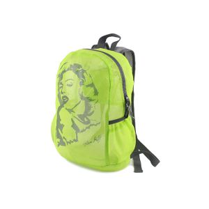 SEDEX Women Printing Polyester Backpack Green Mesh Backpack