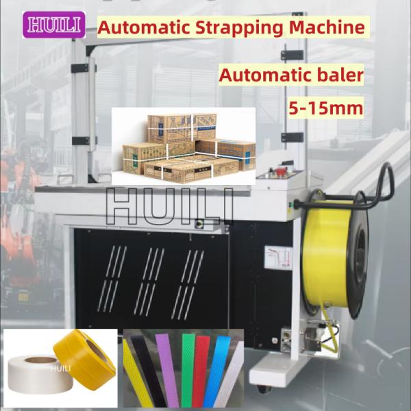 PLC Controlled Automatic Strapping Machine Continuous Mode Carton Box Strapping