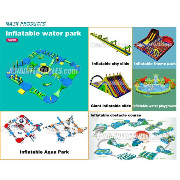 Customized Waterproof 1000D Tarpaulin Inflatable Theme Park