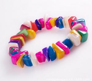 Quality Shell crafts shell bracelet color stone bracelets wholesale