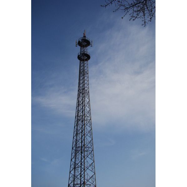 Custom Design 3 Legged Tubular Steel Lattice Antenna Wifi Telecommunication Towers